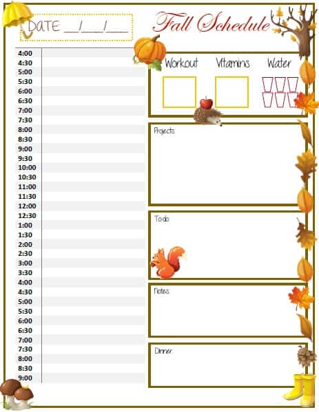 The stay at home working mom's fall schedule: Getting it all done