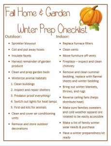 Fall Home & Garden Winter Prep Checklist : Eryn Whalen Online