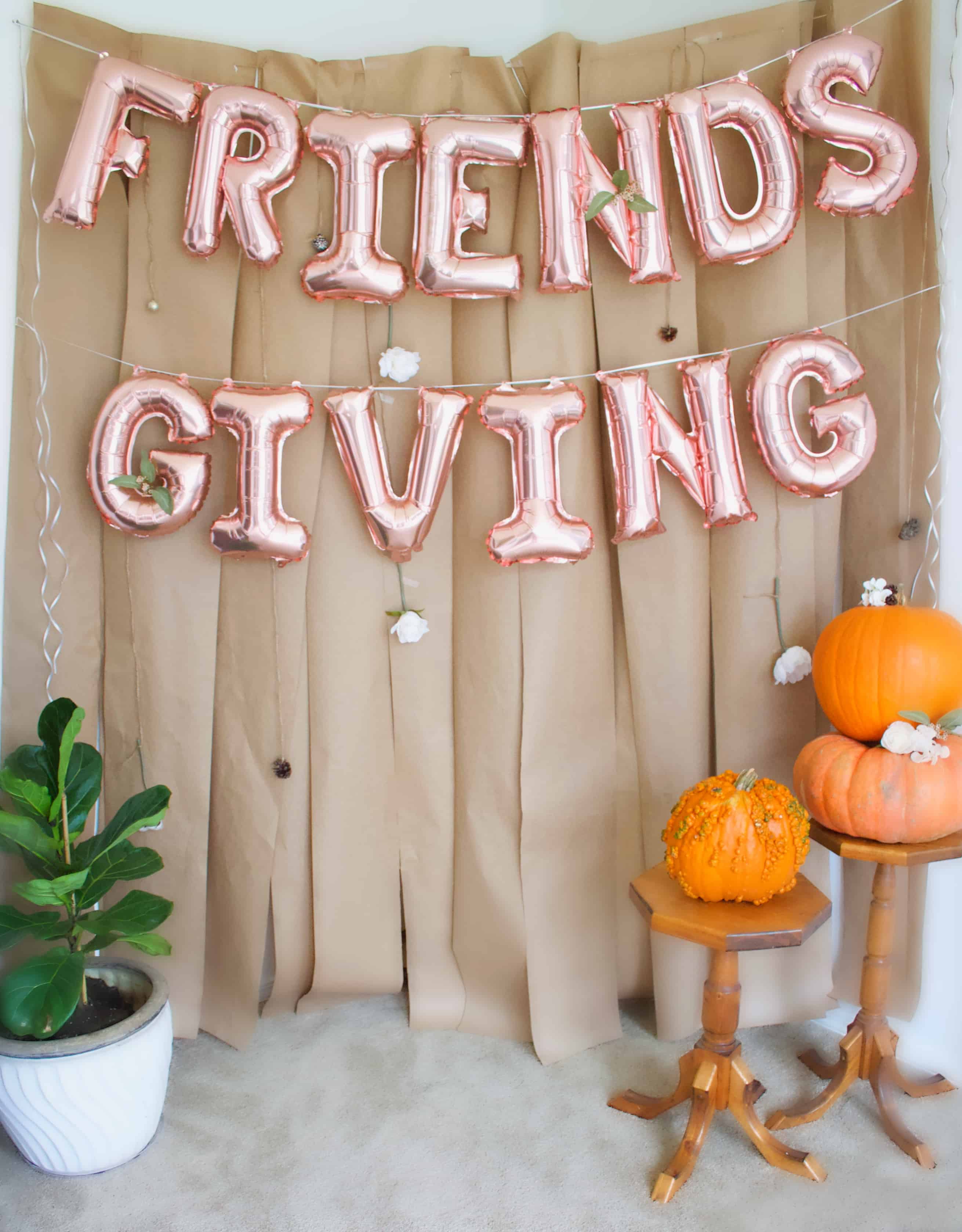 Hosting Friendsgiving Banner Tutorial FREE Party Planning Printables