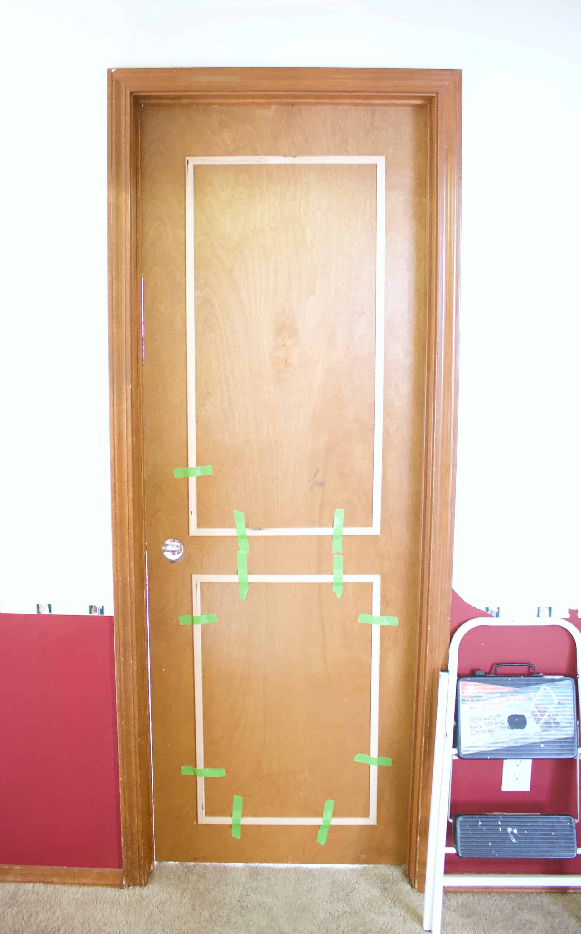 Updating interior doors: Hallway renovation. Materials & tutorial included