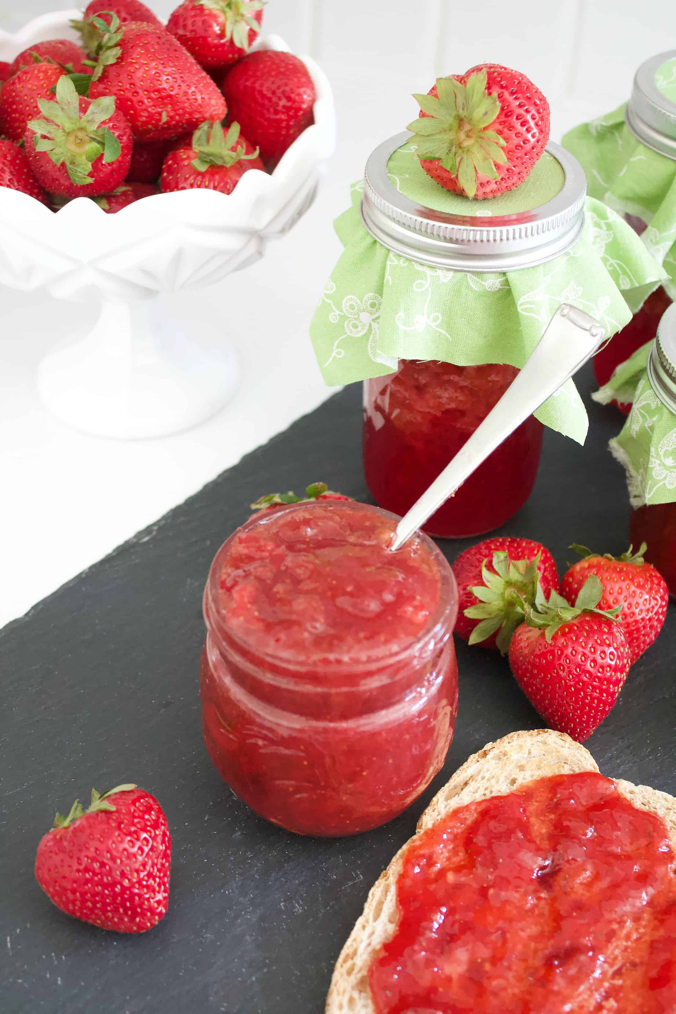 Strawberry Jam Easy water bath canning tutorial for beginners