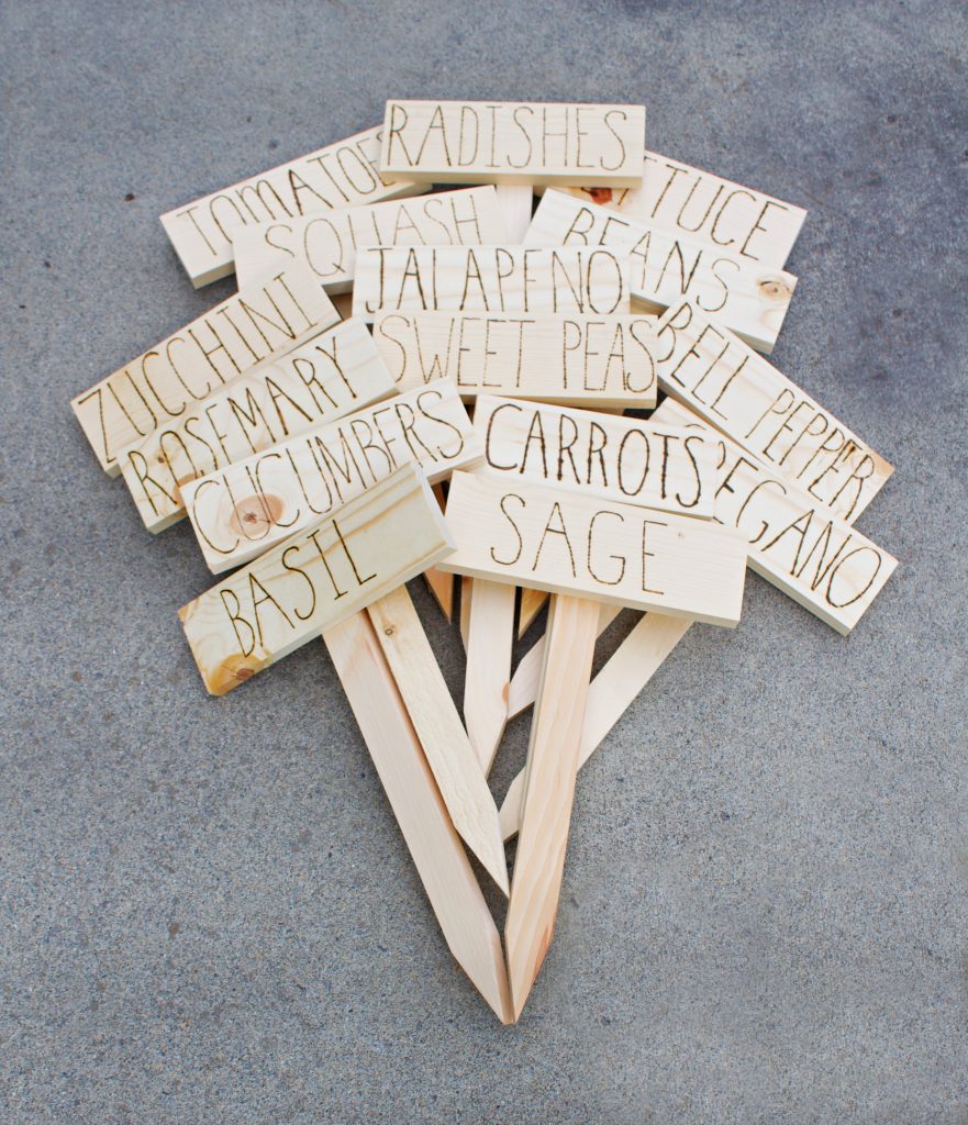 DIY Plant Markers to help organize your garden. A simple and easy project!