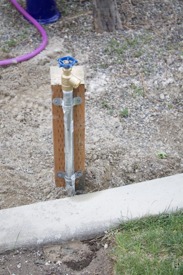 How to make an extended outdoor faucet to your garden