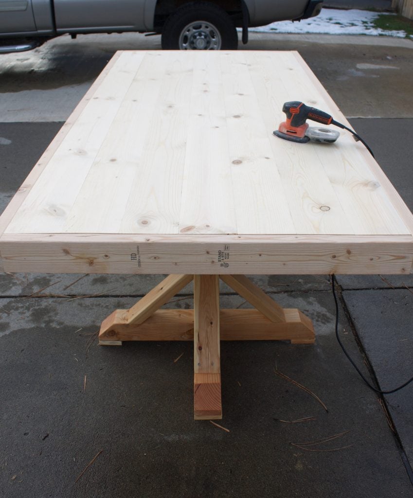 Staining and sealing a table doesn't have to be overwhelming. Follow this staining furniture how to for a beautiful piece of furniture.