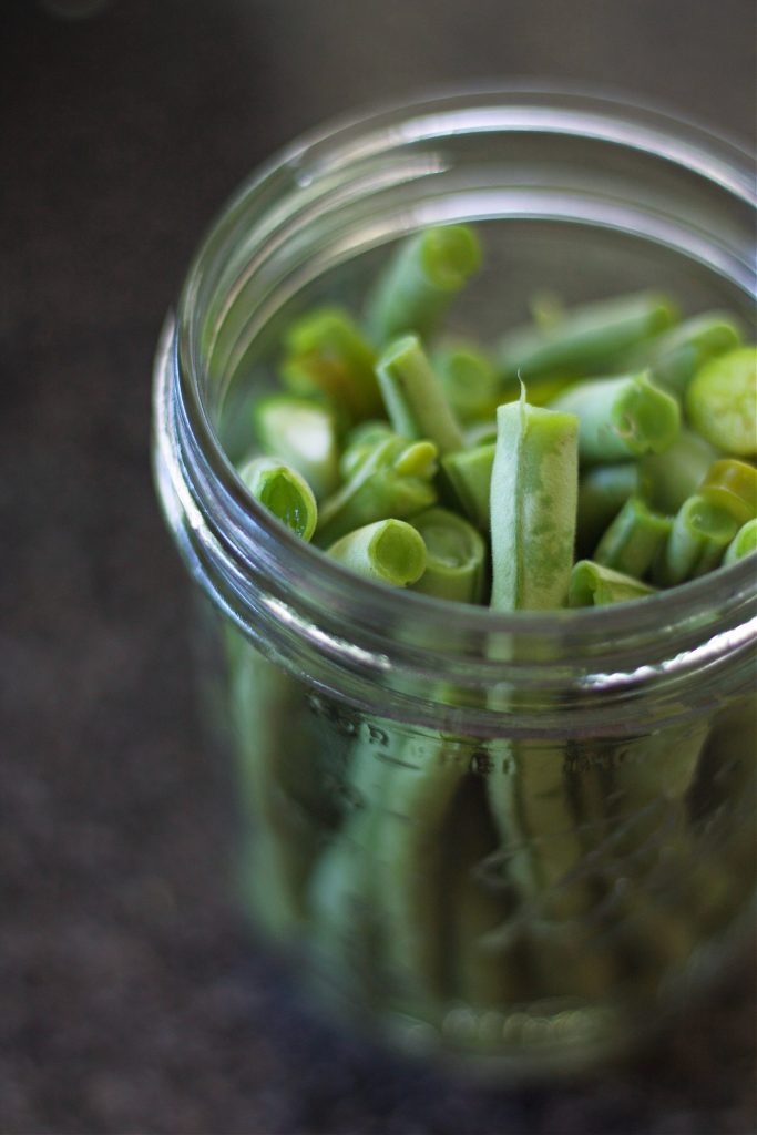 These easy pickled green beans last in the fridge for a couple months. They're the perfect healthy snacking item. 