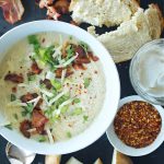 Easy creamy and Spicy Potato Soup with Bacon