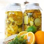 2 half gallon jars of fire cider