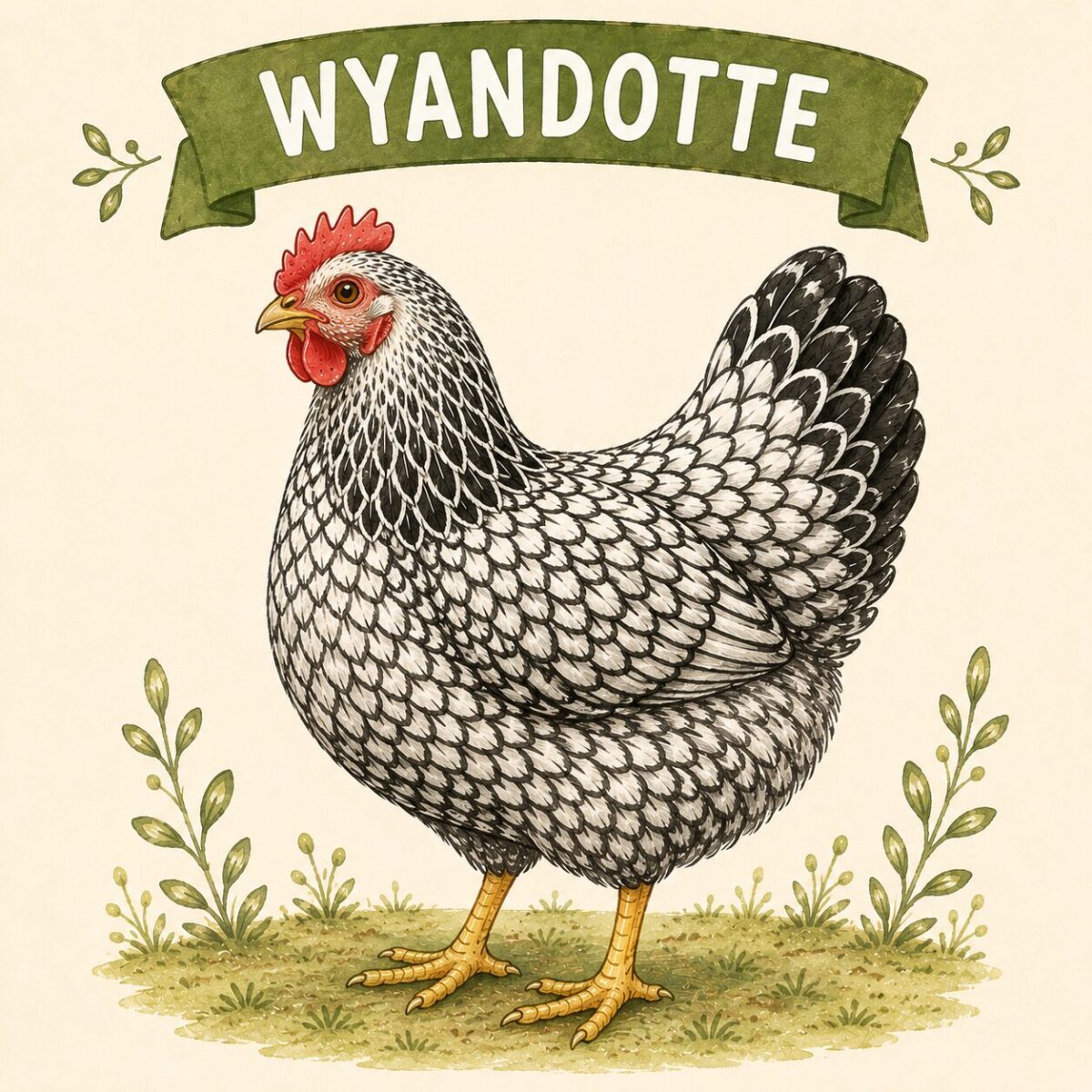 Wyandotte chicken