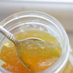 quart jar of bone broth.