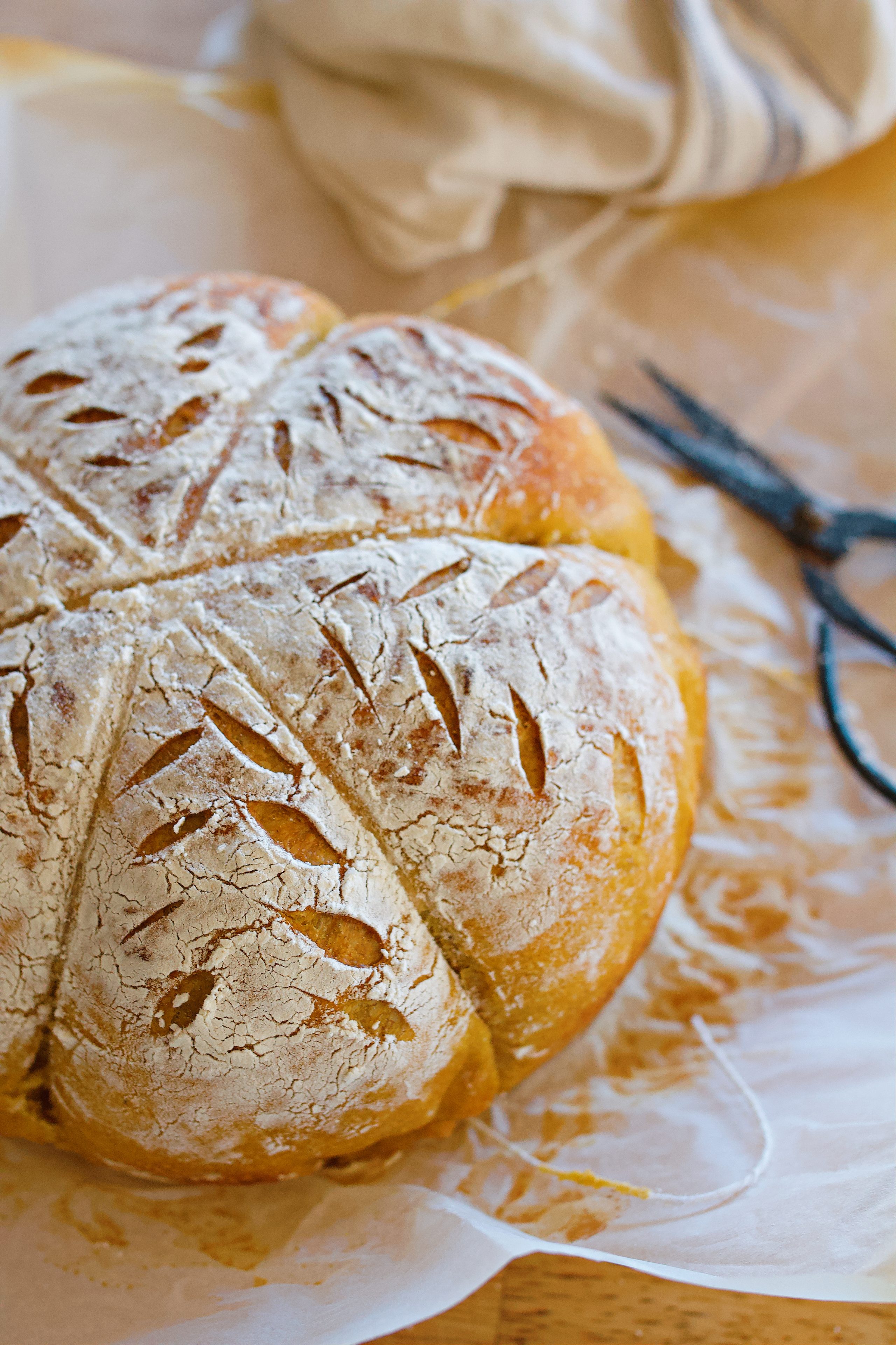 Easy Pumpkin Sourdough Bread Recipe with Cinnamon & Spice