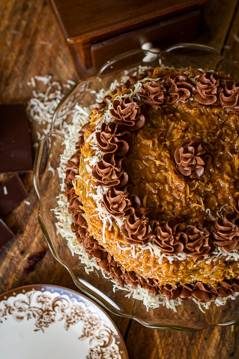 Classic German Chocolate Cake Recipe with Frosting