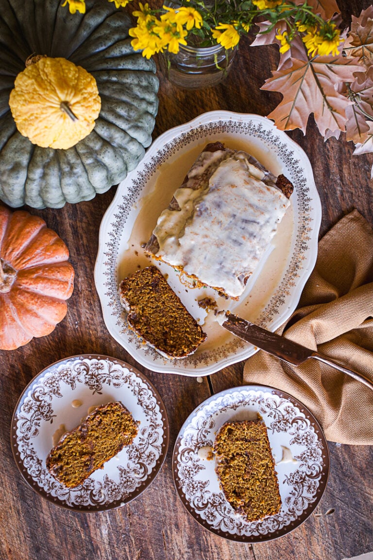 Pumpkin Bread with Maple Glaze | Cozy Fall Recipe