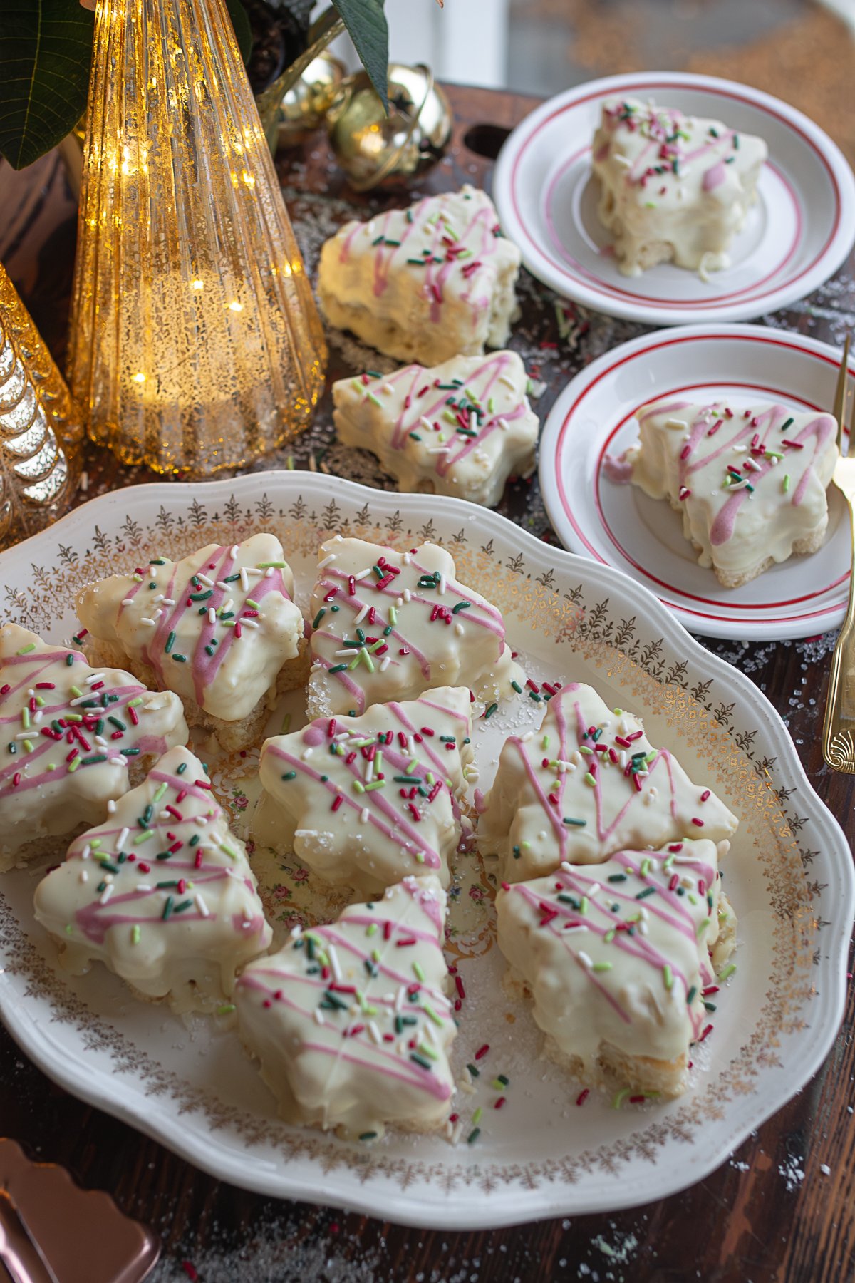 Homemade Little Debbies Cakes on Tray and Counter ready to serve.