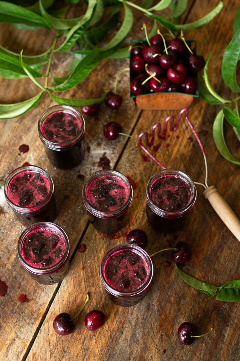 Easy Water Bath Sweet Cherry Jam Recipe